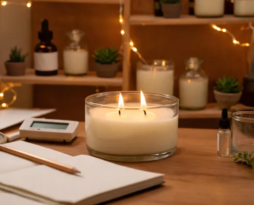 Jar candle burn test